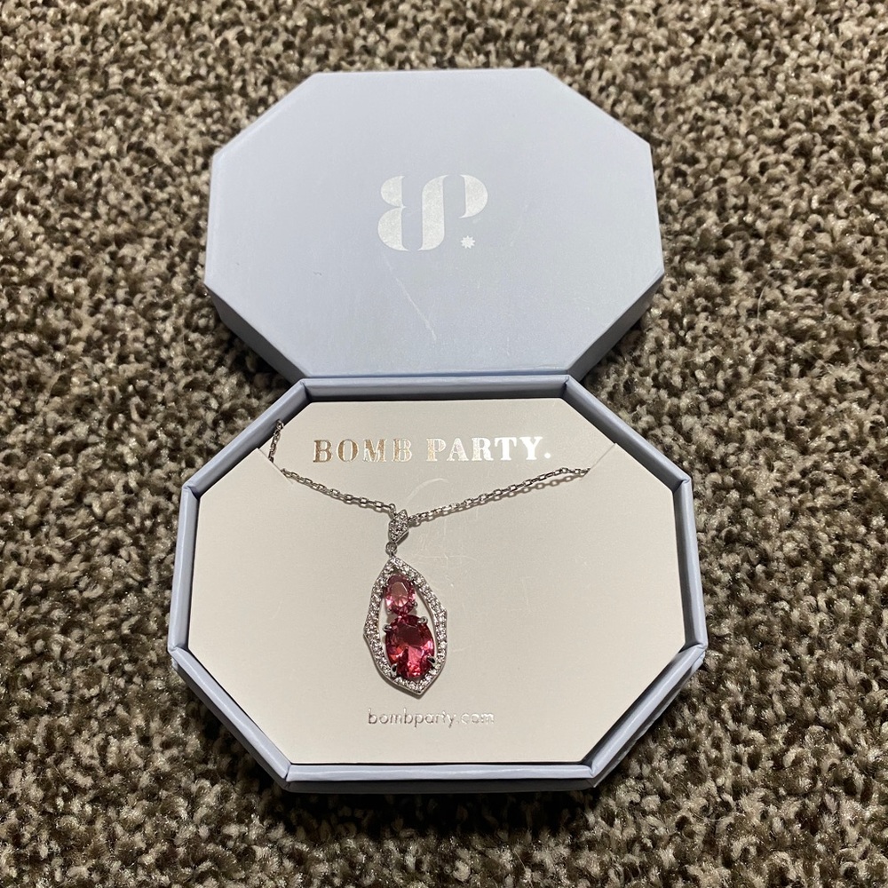 Bomb Party “Arabian Shimmer” Necklace - Pink Tourmaline